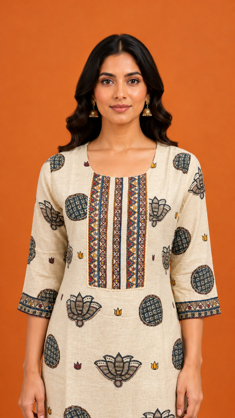 Ivory Heritage Printed Kurta Set
