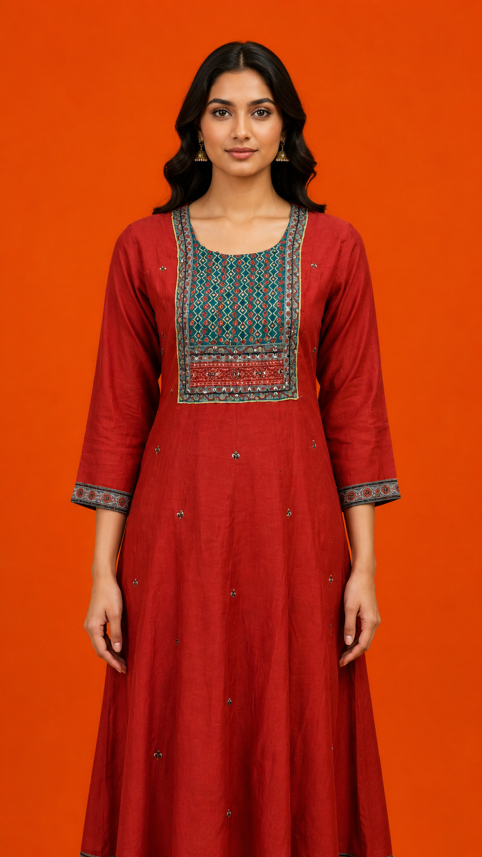 Ruhani Red Kurta Set