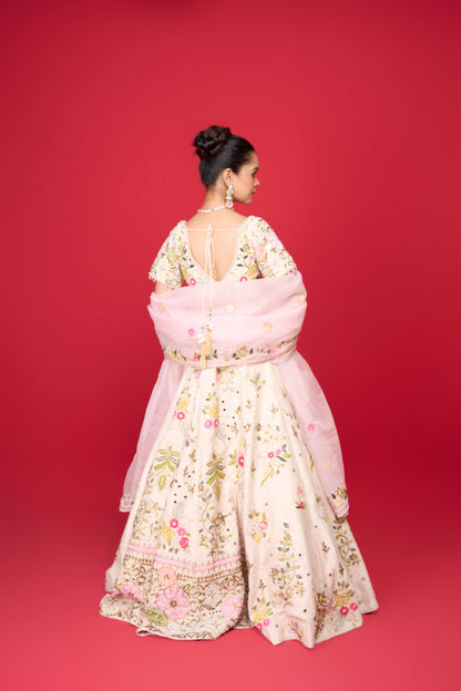 IVORY SILK LEHENGA