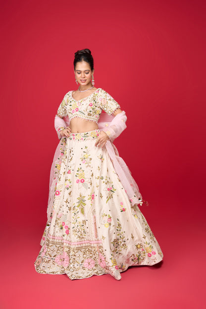 IVORY SILK LEHENGA