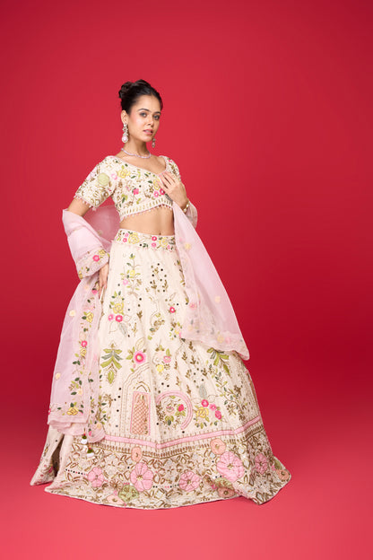 IVORY SILK LEHENGA