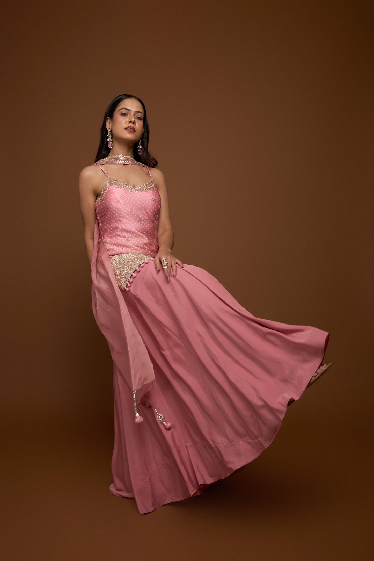CANDY PINK KURTA AND PALAZZO SET