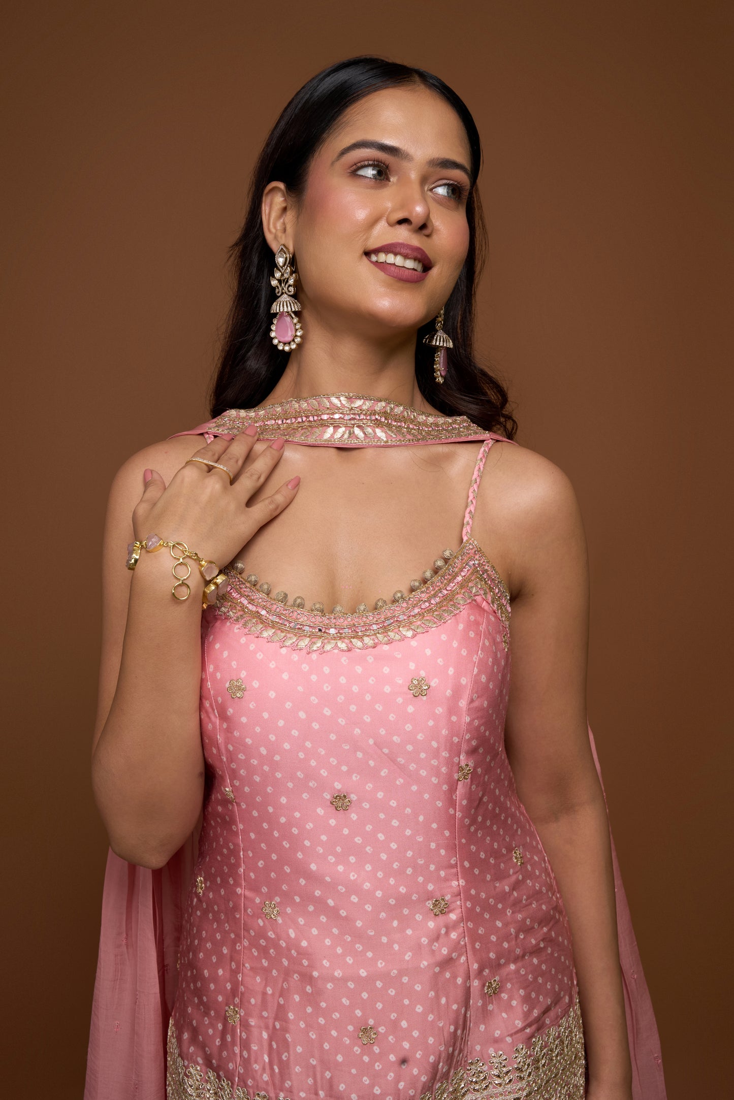 CANDY PINK KURTA AND PALAZZO SET