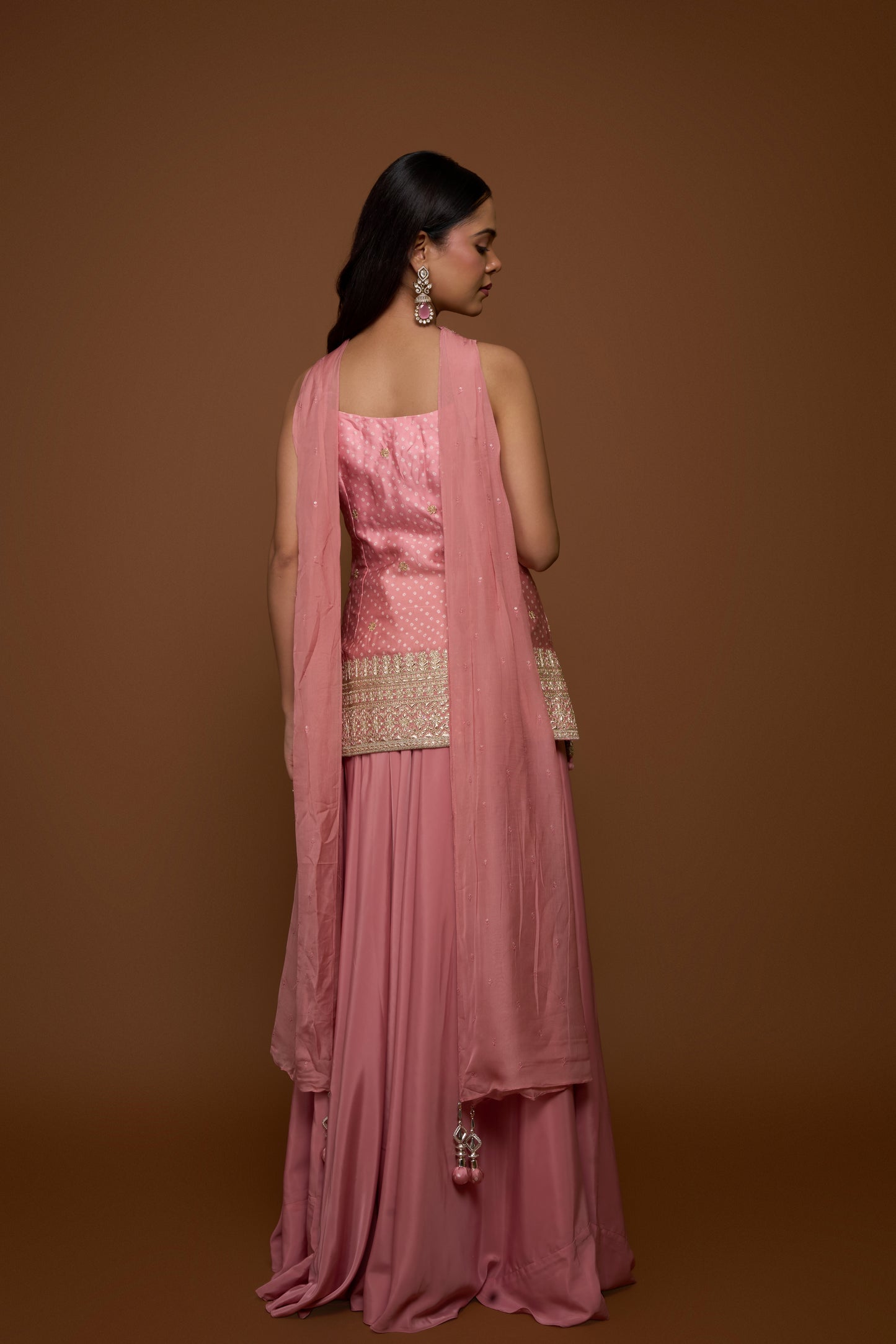 CANDY PINK KURTA AND PALAZZO SET