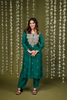 PINE GREEN EMBROIDERED SUIT SET