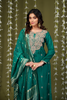 PINE GREEN EMBROIDERED SUIT SET