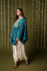 TEAL INDO-WESTERN EMBROIDERED SET