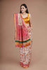 WHITE TAFFETA SILK SAREE