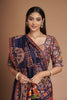 DARK NAVY THANGAT EMBROIDERED SAREE