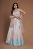 MULTI COLOR SHADED LEHENGA SET