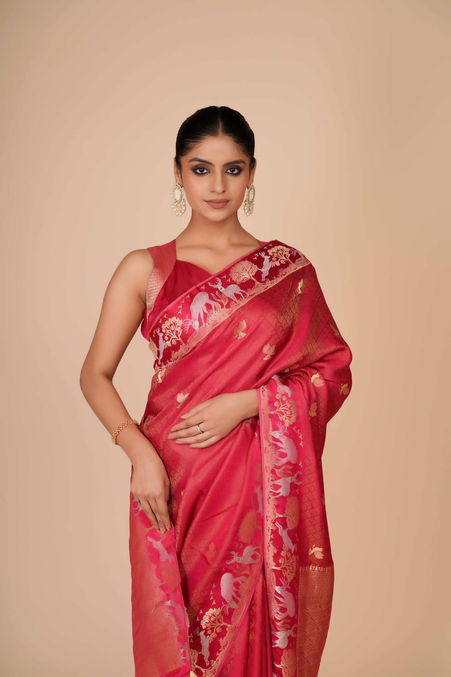 PINK DOLA SILK SAREE