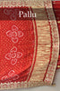 RED GAJI SILK BANDHANI GHARCHOLA GOTA PATTI SAREE