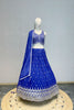 LAPIS BLUE EMBROIDERED LEHENGA