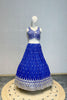 LAPIS BLUE EMBROIDERED LEHENGA