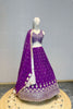 GRAPE PURPLE EMBROIDERED LEHENGA