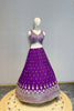 GRAPE PURPLE EMBROIDERED LEHENGA