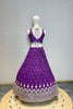 GRAPE PURPLE EMBROIDERED LEHENGA