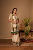 IVORY RESHAM EMBROIDERED SOFT SILK SAREE
