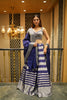 ROYAL BLUE TISUUE SILK LEHENGA