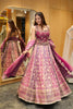 PINK & PURPLE BANARASI SILK LEHENGA