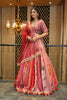 PINK & RED MULTI KALI LEHENGA