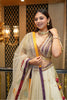 IVORY TRADITIONAL TISSUE SILK LEHENGA