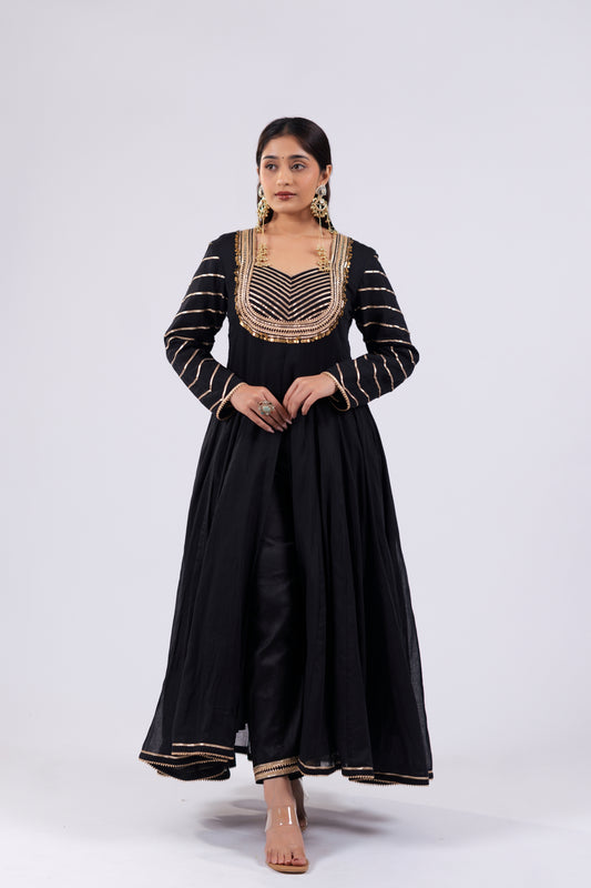 BLACK ANARKALI SET