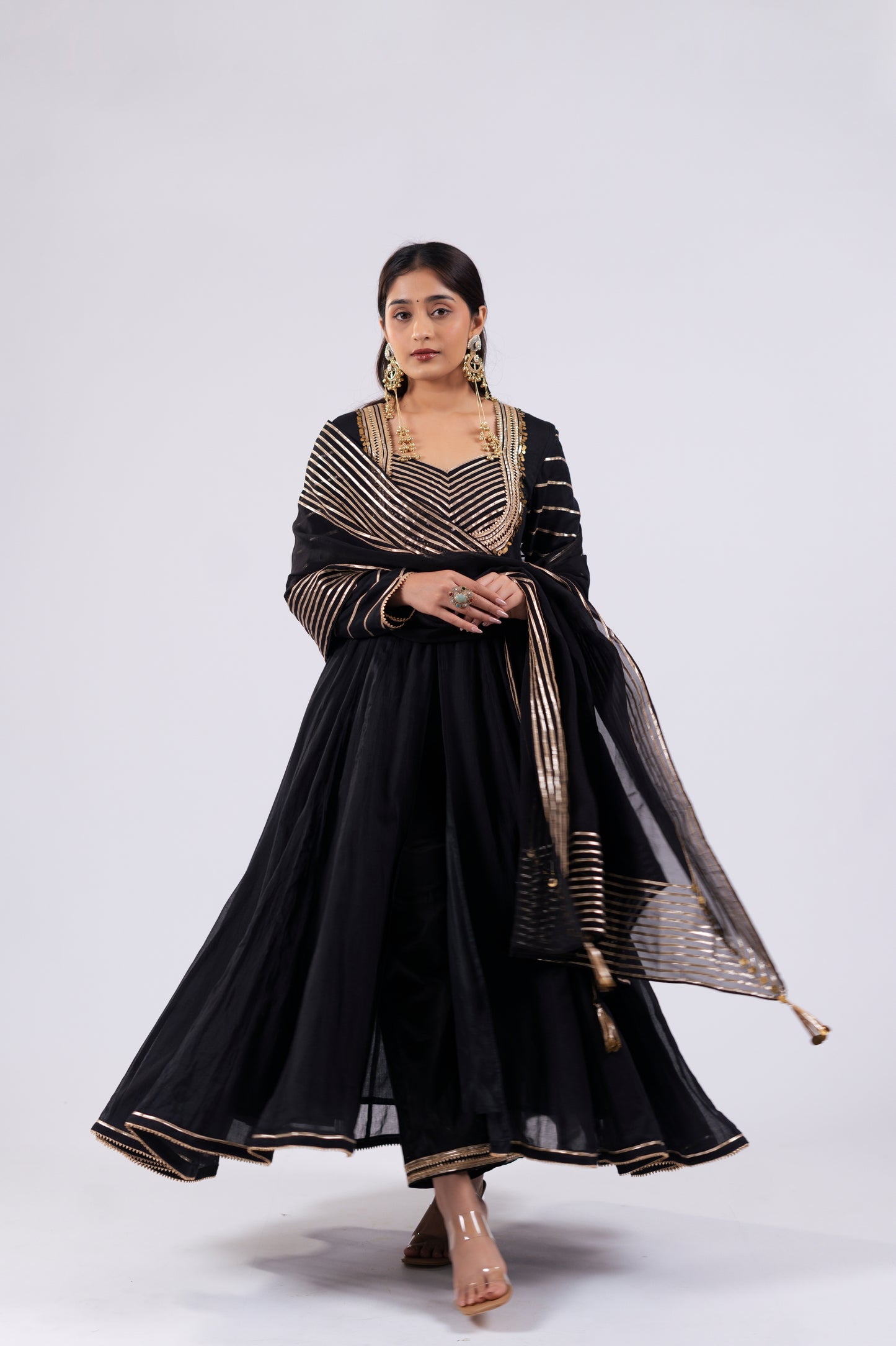 BLACK ANARKALI SET