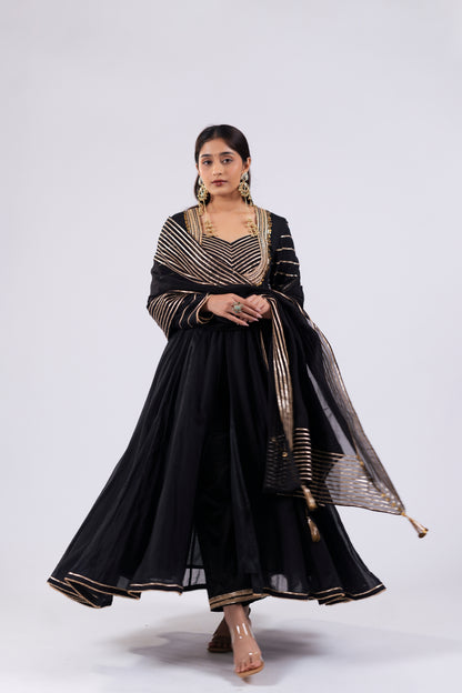 BLACK ANARKALI SET