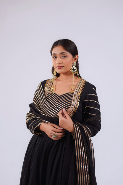 BLACK ANARKALI SET