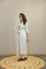 POWDER WHITE SILK KURTA SET