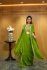 GREEN EMBELLISHED CAPE SET