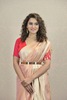 CORAL PEACH SILK TISSUE SAREE