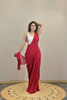 CANDY RED PRE STITCHED SAREE