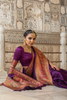 GRAPE PURPLE CREPE SILK KASHMIRI SAREE