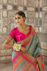 PASTEL TEAL GAJI SATIN SAREE