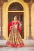 AMBER YELLOW BANARASI TISSUE LEHENGA