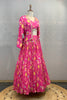 BRIGHT PINK PRINTED LEHENGA SET