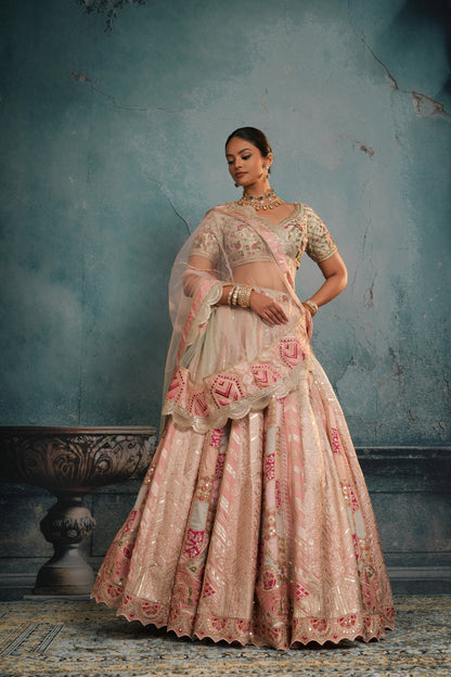 LIGHT PINK BANARASI LEHENGA