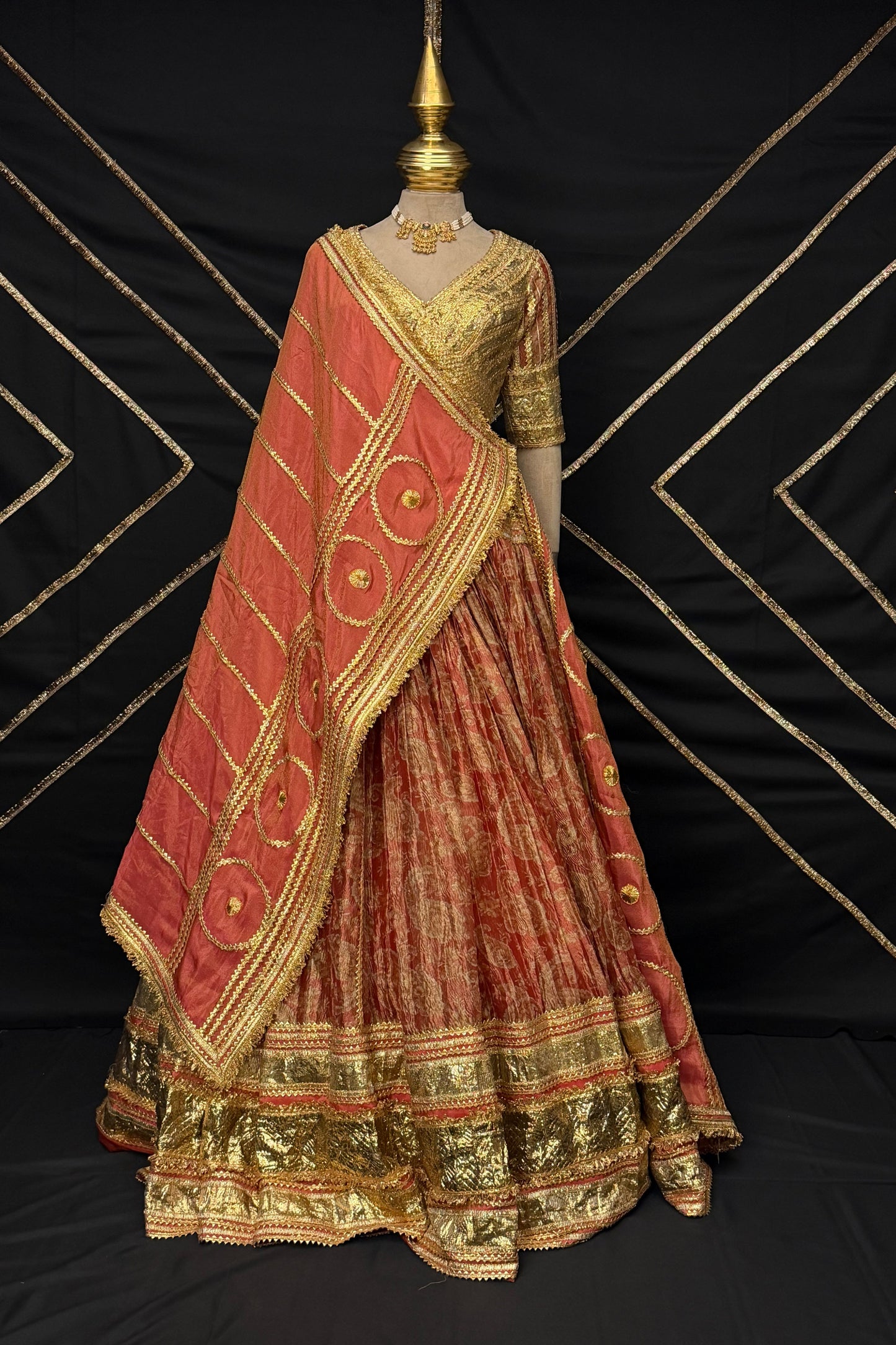 Rust orange Lehenga