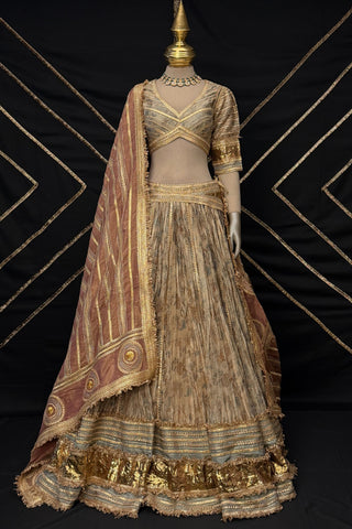 Champagne beige Lehenga