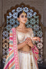 PORCELAIN WHITE TISSUE SILK LEHENGA