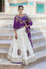 IVORY AND VIOLET DOLA SILK LEHENGA