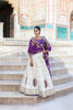 IVORY AND VIOLET DOLA SILK LEHENGA