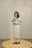 IVORY SILK EMBROIDERED KURTA SET