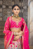 PUNCH PINK BANARASI TISSUE LEHENGA