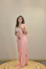 PASTEL PEACH PRE STITCHED SAREE