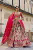 CRIMSON PINK DOLA SILK LEHENGA