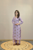 WISTERIA PURPLE CHANDERI KURTA SET