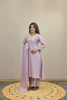 MAUVE SILK KURTA SET